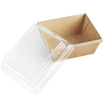 Крышка для контейнера 250мл 85х100х20 OneClick прозр купольная 1EA 50/900 