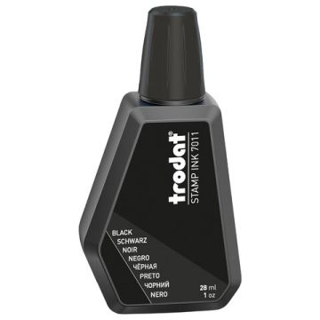 Штемпельная краска черная 28 мл на водной основе 7011с TRODAT 1/10
