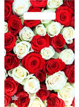 Пакет с вырубной ручкой (20х30)-30 Классика роз Тико 100/3000