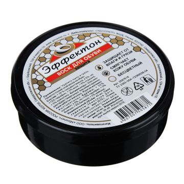 Воск для обуви бесцвет 45мл Эффектон 1/12/48