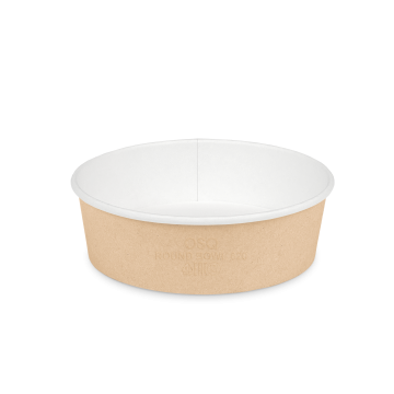 Контейнер бумажный супница 620мл d-150 крафт OSQ ROUND BOWL (крышка 469485) 45/270