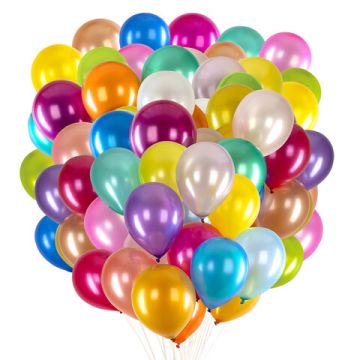 Воздушные шары 30см Металлик ассорти BRAUBERG KIDS 100/100