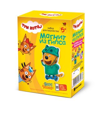 Набор для творчества магнит из гипса Три кота Компот 1/46