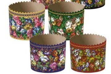 Форма бумажная для куличей d-60мм h-45мм Жостово 135/4000