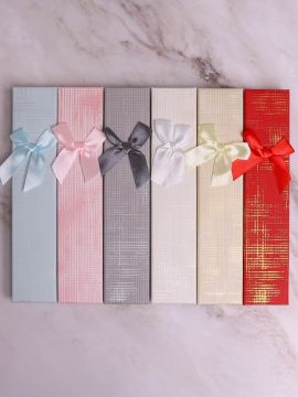 Подарочная коробка под браслет/цепочку/часы Классика золото 21х4 цвет микс 1/12