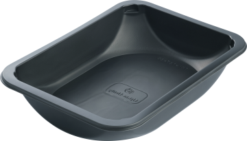 Лоток под запайку 187х137х36 черный ПП 480/480 