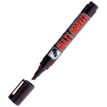 Маркер перманентный черный 5мм скошенный наконечник Crown Multi Marker Chisel 1/12