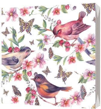 Салфетки (33х33) 3-сл Райские птички (20) 1/15