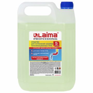 Средство жидкое 5л для прочистки канализационных труб Трубочист LAIMA 1/4