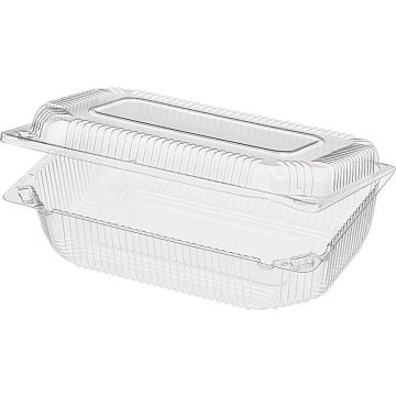 Контейнер с крышкой ПЭТ (216х137х65) К-21 1300мл 800/800 nelK