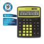 Калькулятор настольный BRAUBERG EXTRA-12-BKBU (206x155мм) 12разр дв питание ЧЕРНО-САЛАТОВЫЙ 1/20