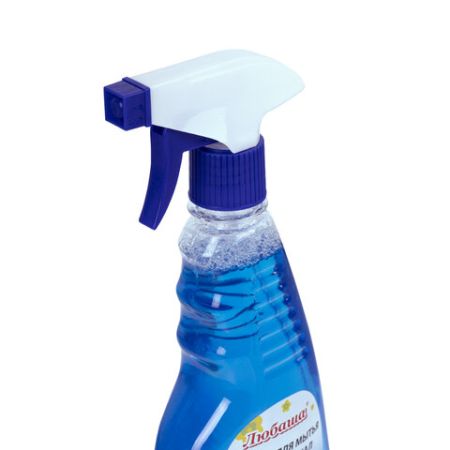 Средство для мытья стекол и зеркал 500мл ЛЮБАША Морозная свежесть с распылителем 1/24