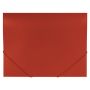 Папка на резинках до 300листов красная 500мкм Office BRAUBERG 1/50
