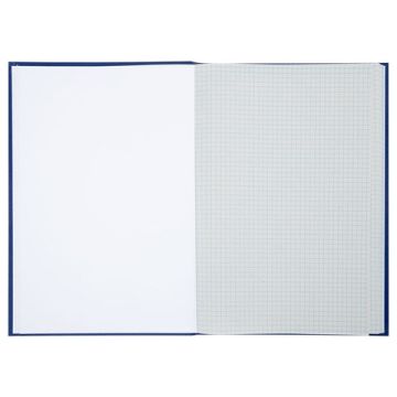 Книга учета 96л 200х290мм клетка,  бумвинил, типограф. блок STAFF 1/10