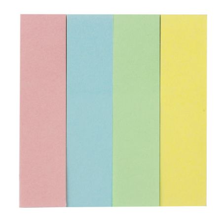 Закладки клейкие бумажные 50х12мм 4цв.х25л пастель STAFF 1/48/768 (Клиент)