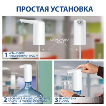 Помпа для воды SONNEN EWD161WG электрическая 1,6 л/мин аккумулятор 1/40 (Клиент)