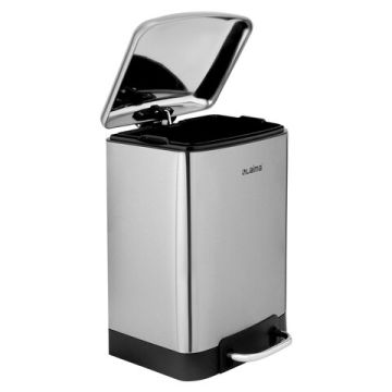 Ведро-контейнер для мусора с педалью 6л стальное ЛАЙМА ULTRA 1/1Клиент)