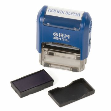 Штамп стандартный КОПИЯ ВЕРНА оттиск 38х14мм синий GRM 1/10/20 (клиент)