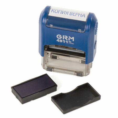 Штамп стандартный КОПИЯ ВЕРНА оттиск 38х14мм синий GRM 1/10/20 (клиент)
