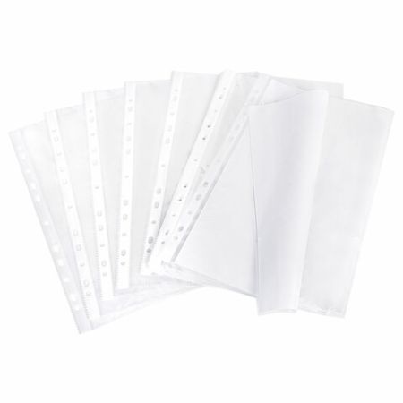 Перфофайлы А4 100мкм перфорированные  гладкие 50шт BRAUBERG 1/20