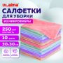 Салфетка микрофибра для стекол (30х30) 10шт плюшевая 250 г/м2 PASTEL ассорти LAIMA HOME 1/12