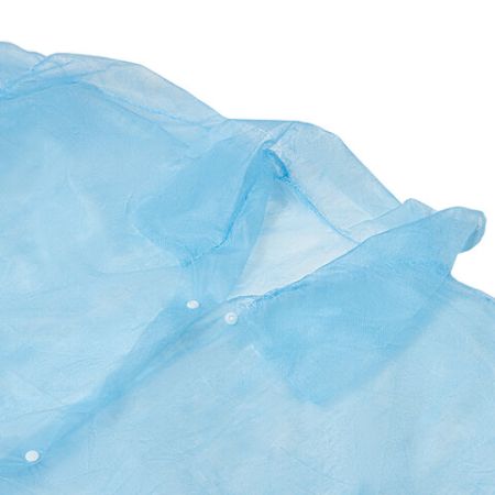 Халат на кнопках голубой одноразовый ХL (10шт) снаблайн 1/10 (Клиент)