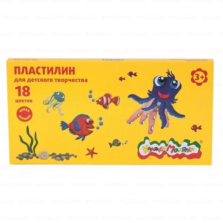 Пластилин 18цв 270г Каляка-Маляка ПКМ18-П 1/10