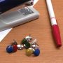 Кнопки канцелярские 10мм (50шт) металлические цветные Brauberg 1/100
