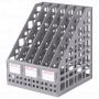 Лоток вертикальный для бумаг 295х240х250мм 6отд серый MAXI Plus Brauberg 1/12 (Клиент)