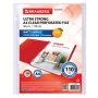 Перфофайлы А4 110 мкм матовые плотные BRAUBERG EXTRA 1100 50шт 1/20