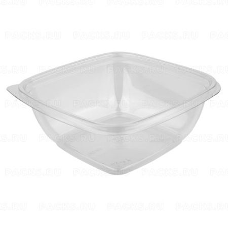 Контейнер ПЭТ 625мл (160х160х53,5) СпК-1616  Кубик прозрачный ПолиЭр 75/450