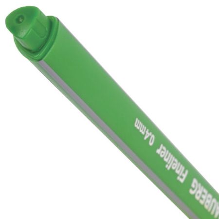Ручка капиллярная (линер) BRAUBERG Aero, СВЕТЛО-ЗЕЛЕНАЯ, трехгр., металлич. наконечник, 0,4мм,142250