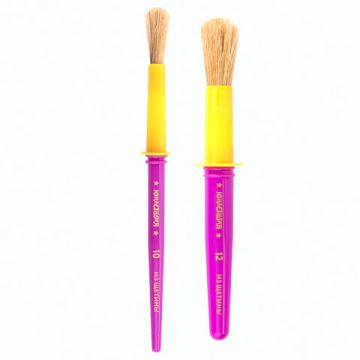 Кисти 2шт щетина круглые №10,12 ЮНЛАНДИЯ 1/5