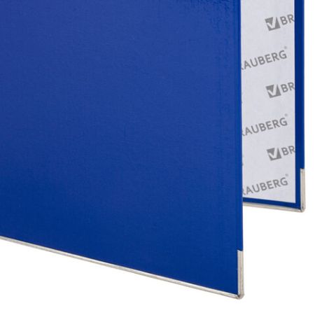 Папка-регистратор А4 50мм BRAUBERG, прочная, с уголком,синяя, с покрытием из полипропилен