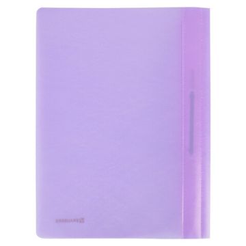 Папка скоросшиватель с прозр верхн лист BRAUBERG А4 лиловый 1/25 (Клиент)