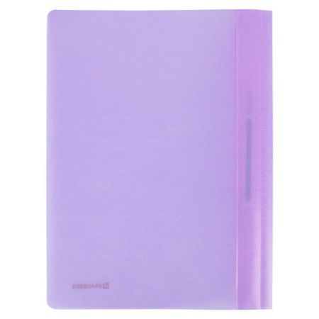 Папка скоросшиватель с прозр верхн лист BRAUBERG А4 лиловый 1/25 (Клиент)