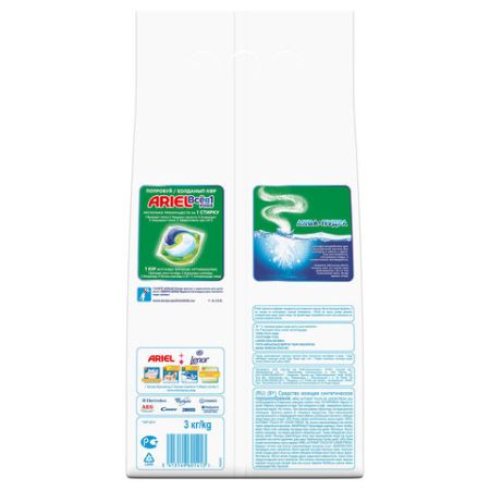 Порошок стиральный Ариэль 3кг Ленор эффект автомат 1/6