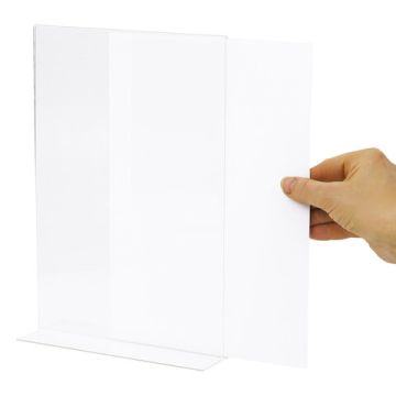 Подставка для рек. матер. BRAUBERG А4 верт.210х297мм, настол, двустор, оргстекло, в пакете 1/10