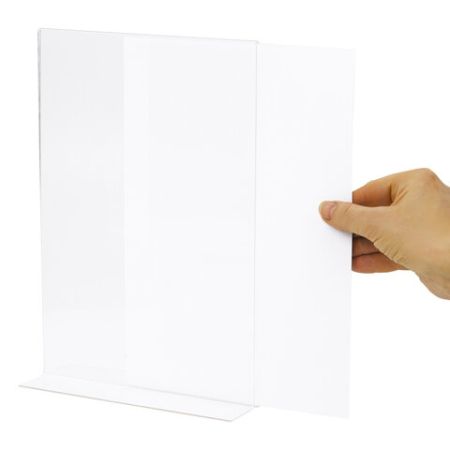 Подставка для рек. матер. BRAUBERG А4 верт.210х297мм, настол, двустор, оргстекло, в пакете 1/10