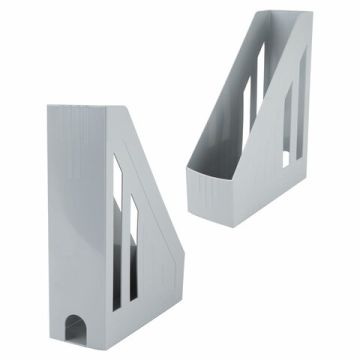 Лоток вертикальный для бумаг 260х85х300мм серый Brauberg Contract 1/16 (Клиент)