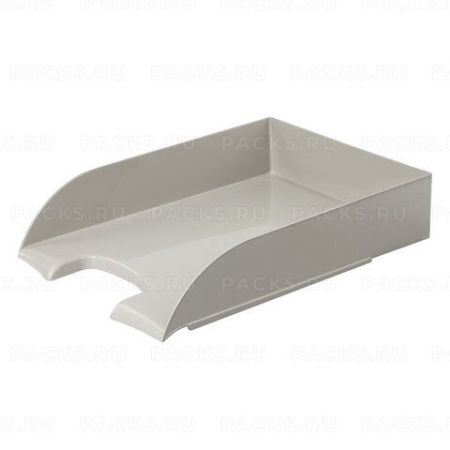 Лоток горизонтальный для бумаг 320х245х65мм серый Office style Brauberg 1/12