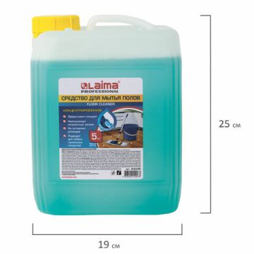 Средство жидкое 5л для мытья пола ЛАЙМА PROFESSIONAL Морской бриз 1/4