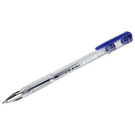 Ручка гелевая синяя 0,5мм линия 0,35мм STAFF Basic GP-789 1/50