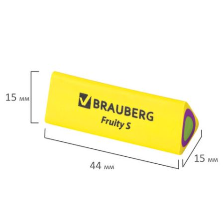 Ластик 45х15х15мм термопластичная резина BRAUBERG 1/36