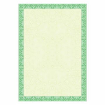 Сертификат-бумага для лазерной печати BRAUBERG А4 25 листов 115 г/м Зеленый интенсив 1/8