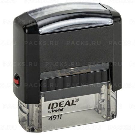 Оснастка для штампа оттиск 38х14мм синий, TRODAT IDEAL 4911 P2, подушка в комплекте, 1/50