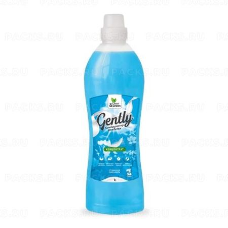 Кондиционер для белья 1л концентрат Gently Утренняя прохлада Clean&Green 1/12