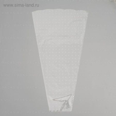Пакет для цветов п/п конус Алиса печать+печать 34х60 1/50