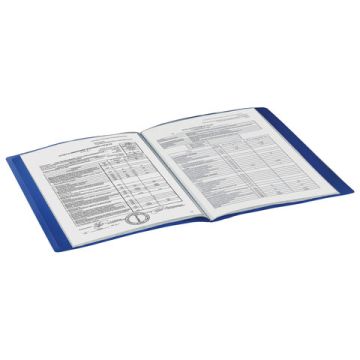 Папка  30 вклад. STAFF синяя 0,5мм 1/5/15