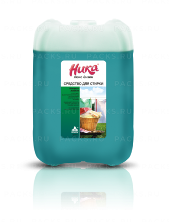 Средство жидкое 5л НИКА-ЛЮКС ЭНЗИМ для стирки канистра 5кг 1/4